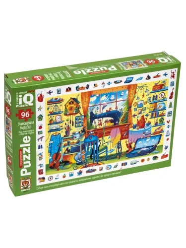 IQ Пазл с развивающей игрой 96 зл. В гостях у портного 6+- купить в магазине Кассандра, фото, 9785811272334, 