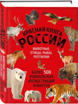 Красная книга России. Большой формат. Более 500 уникальных иллюстраций и фактов (новое издание) (основной)- купить в магазине Кассандра, фото, 9785042179723, 