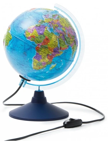 Глобус политический рельефный с подстветкой от сети 210мм " Globen "- купить в магазине Кассандра, фото, 4680009930933, 