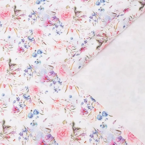 Бумага упаковочная крафт "Букет роз", 0,5 х 0,7 м 7106330- купить в магазине Кассандра, фото, 6900071063307, 