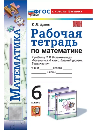 Математика 6кл.Виленкин(Просвещение).Рабочая тетрадь.ФГОС НОВЫЙ (к новому учебнику)- купить в магазине Кассандра, фото, 9785377213727, 