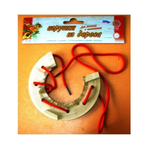 Ракета.Шнуровка деревянная "Подкова 11 см"- купить в магазине Кассандра, фото, 4620160427606, 