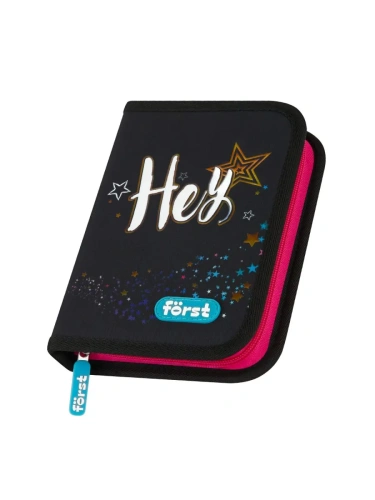 Пенал 1 отделение, 200*140*40 F?rst "Hey!", дополнительная откидная секция, полиэстер- купить в магазине Кассандра, фото, 4680211633998, 