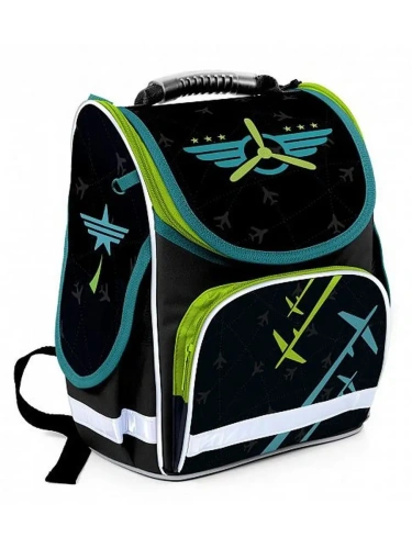 Рюкзак школьный Schoolformat BASIC BORN TO FLY 17 л черн. 38х28х16 жестк. каркас 1- купить в магазине Кассандра, фото, 4602723156093, 