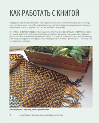Самый нескучный плед. Мозаичное вязание крючком. Практическое пособие и уникальная коллекция авторских узоров- купить в магазине Кассандра, фото, 9785041181888, 