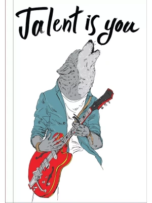 Блокнот. Talent is you (Блокнот для хипстеров) (твердый переплет, 136х206 мм)- купить в магазине Кассандра, фото, 9785699946396, 