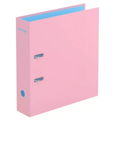 Папка-регистратор Berlingo "Haze", 80мм, матовая ламинированная, розовая- купить в магазине Кассандра, фото, 4670028117231, 