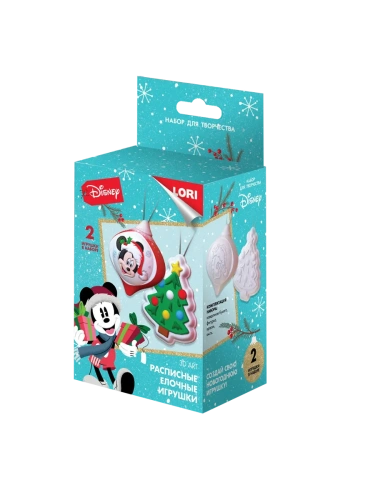 Набор для творчества Новогодний " Lori " Елочные игрушки - Disney, Микки в наборе:- купить в магазине Кассандра, фото, 4690591063476, 