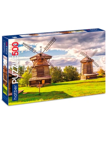 Пазл.500.Ветряные мельницы 48*33см, картонная упаковка- купить в магазине Кассандра, фото, 4606782547137, 