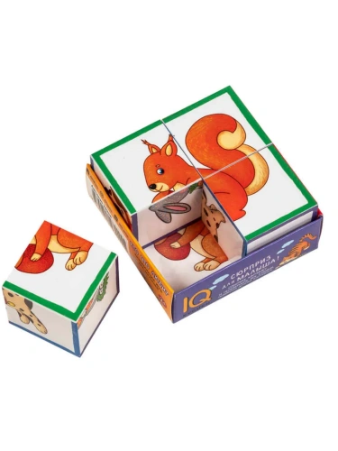 Умные кубики в поддончике. 4 штуки. Кто что любит- купить в магазине Кассандра, фото, 9785811280155, 