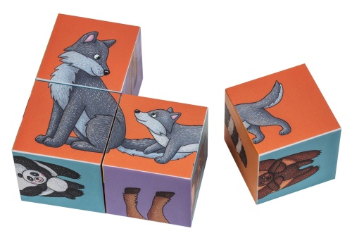 Умные кубики. Фигурные 6 шт. Кто живёт в зоопарке- купить в магазине Кассандра, фото, 9785811271658, 