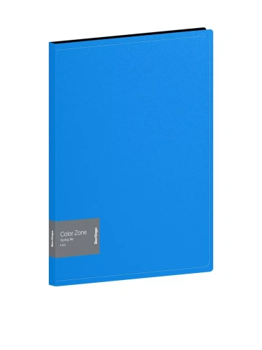 Папка с пружинным скоросшивателем Berlingo "Color Zone", 17мм, 1000мкм, синяя- купить в магазине Кассандра, фото, 4630102224767, 