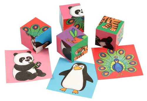 Умные кубики в поддончике. 4 штуки. В зоопарке- купить в магазине Кассандра, фото, 9785811280162, 