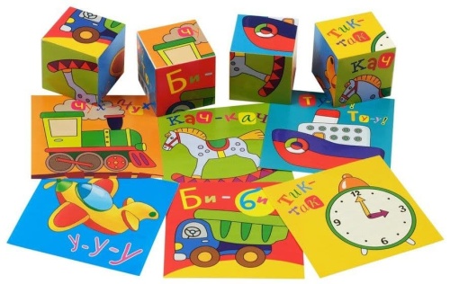 Умные кубики в поддончике. 4 штуки. Что как звучит?- купить в магазине Кассандра, фото, 9785811280810, 