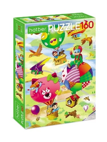 Пазл.160.ECO Воздушное путешествие 22*33см, картонная упаковка- купить в магазине Кассандра, фото, 4606782471043, 