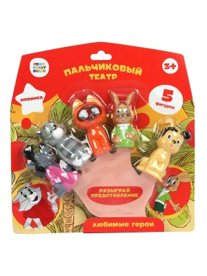 Игрушка для ванны "Пальчиковый театр. Любимые герои с/м" на блист. арт.LX-PT-SMF02- купить в магазине Кассандра, фото, , 