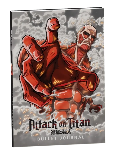 Атака титанов. Bullet Journal на каждый день. Колоссальный титан- купить в магазине Кассандра, фото, 9785353112587, 