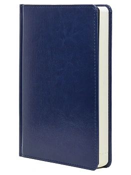 Ежедневник А5 недат. INFORMAT ПЕРСОНА 176 л. лин. синий тв. обл. иск. кожа, ляссе н - купить в магазине Кассандра, фото, 4602723195719, 