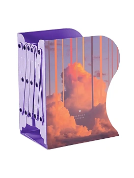 Подставка д/книг раздвижная 3 отдел. LOREX BOOKLOVER HANGING CLOUDS металл сиреневая - купить в магазине Кассандра, фото, 4602723158004, 
