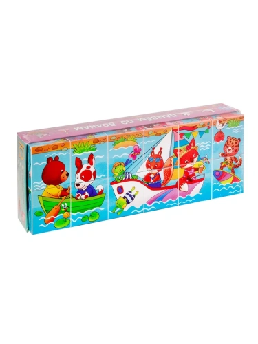 Умные кубики  в поддончике (длинные). 12 штук. Плывём по волнам- купить в магазине Кассандра, фото, 9785811280483, 