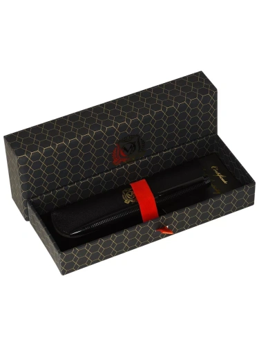 Ручка шариковая подарочная Manzoni Palmi синяя 1 мм, корпус металлический, цвет оружейный металл- купить в магазине Кассандра, фото, 4602723173007, 