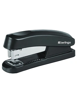 Степлер №24/6, 26/6 Berlingo "Universal" до 30л., пластиковый корпус, черный - купить в магазине Кассандра, фото, 4260107450689, 