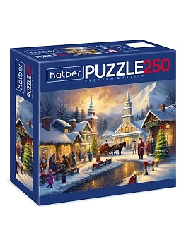 Пазлы Новогодние " Hatber "  250элементов Premium Вечерняя прогулка 40*28см, картонная упаковка - купить в магазине Кассандра, фото, 4606782571064, 