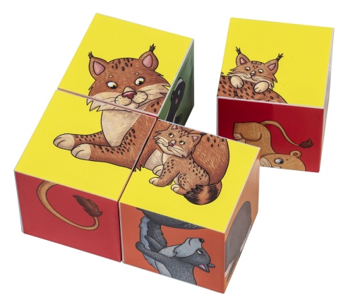 Умные кубики. Фигурные 6 шт. Кто живёт в зоопарке- купить в магазине Кассандра, фото, 9785811271658, 