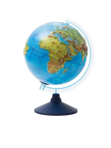 Глобус физико-политический интерактивный рельефный с подсветкой от батареек 320мм " Globen " в комплек- купить в магазине Кассандра, фото, 4680009932609, 