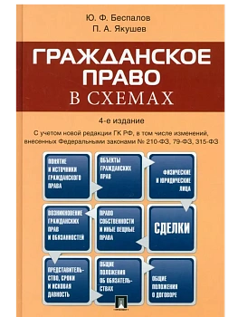 Гражданское право в схемах.Уч.пос.-4-е изд.-М.:Проспект,2025. — фото, ISBN 9785392419142