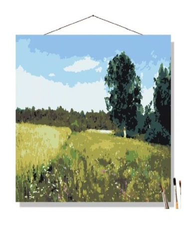 Картина по номерам на холсте 50х40 "Лето" Левитан И.И.- купить в магазине Кассандра, фото, 4620137808483, 