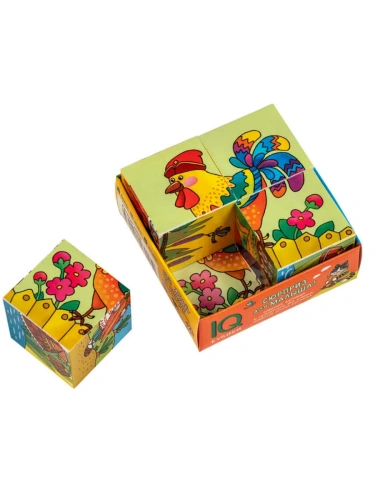 Умные кубики в поддончике. 4 штуки. Кто живёт в сказке- купить в магазине Кассандра, фото, 9785811280179, 