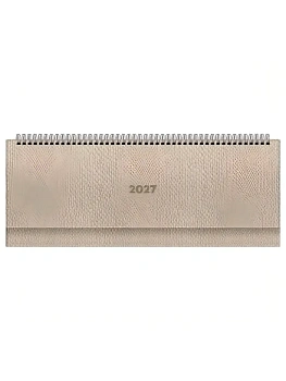 Планинг датированный 2027г., 64л., 330*130мм, кож.зам, BG "Питон", бронзовый — фото, ISBN 4680211664152