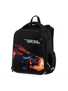 Ранец Berlingo Expert "Faster Than The Flame" 37*28*16см, 2 отделения, 2 кармана, анатомическая спин - купить в магазине Кассандра, фото, , 