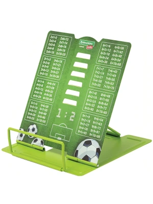 Подставка для книг и учебников BRAUBERG KIDS mini "Football" с таблицей умножения, металл, 238968- купить в магазине Кассандра, фото, 4606224508474, 