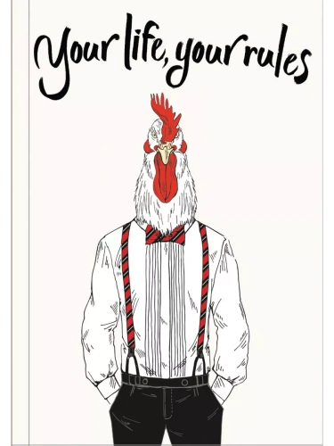 Блокнот. Your life, your rules (Блокнот для хипстеров) (твердый переплет, 136х206 мм)- купить в магазине Кассандра, фото, 9785699946402, 