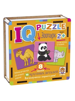 IQ Пазл деревянный. Фигуры и цвет 2+- купить в магазине Кассандра, фото, 9785811282609, 