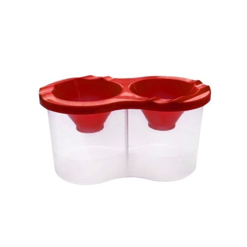 Стакан-непроливайка Schoolformat двойной с цветной крышкой ассорти- купить в магазине Кассандра, фото, 4602723139751, 