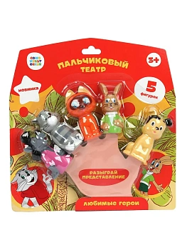 Игрушка для ванны "Пальчиковый театр. Любимые герои с/м" на блист. арт.LX-PT-SMF02 - купить в магазине Кассандра, фото, , 