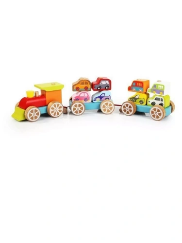 Поезд с машинками (38 дет.) /9- купить в магазине Кассандра, фото, 4823056513999, 