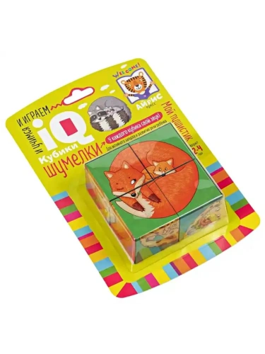 Умные кубики. Шумелки. 4 штуки. Мой пушистик- купить в магазине Кассандра, фото, 9785811275601, 