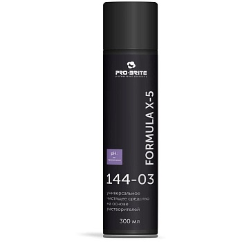 Средство для удаления следов скотча, этикеток, жеват. резинки PRO-BRITE "Formula X-5", 300мл, аэрозол - купить в магазине Кассандра, фото, 4640007973455, 