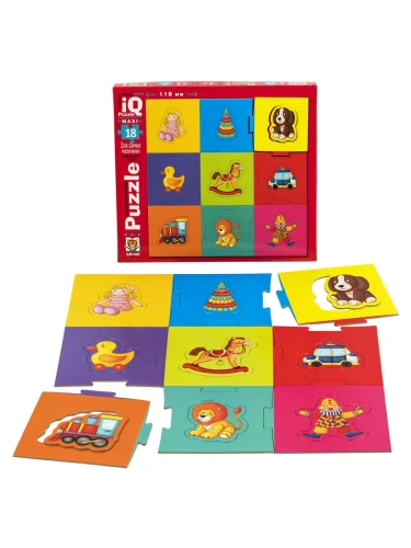 IQ Пазл МАКСИ Вкладыши 18 эл. Мои любимые игрушки 1+- купить в магазине Кассандра, фото, 9785811274871, 
