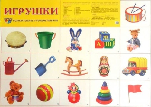 Дем.плакат"Игрушки"- купить в магазине Кассандра, фото, 2500035179743, 