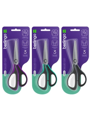 Ножницы Berlingo "Easycut 350", 15см, ассорти, эргономичные ручки, мягкие вставки, европодвес- купить в магазине Кассандра, фото, 4260709087986, 