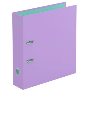 Папка-регистратор Berlingo "Haze", 80мм, матовая ламинированная, сиреневая- купить в магазине Кассандра, фото, 4670028117255, 