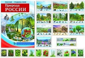 РОССИЯ - РОДИНА МОЯ. Природа России. В папке 10 демонстр. картинок А4 с беседами, 12 раздаточных кар - купить в магазине Кассандра, фото, 9785994913864, 