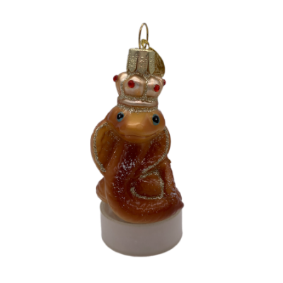 Игрушка елочная "Змея в короне", в подарочной упаковке, h-75 см - купить в магазине Кассандра, фото, 4680114153951, 