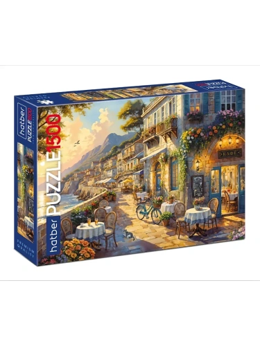 Пазлы " Hatber " 1500элементов Premium Живописная набережная 83*58см, картонная упаковка- купить в магазине Кассандра, фото, 4606782590300, 
