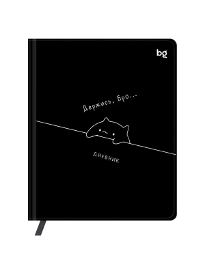 Дневник 1-11 кл. 48л. (твердый) BG "Держись", иск. кожа (балакрон), печать, ляссе- купить в магазине Кассандра, фото, 4680211624576, 